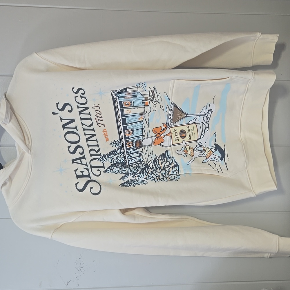 Tito's Christmas Hoodie - Men's Sweater. Never Worn.